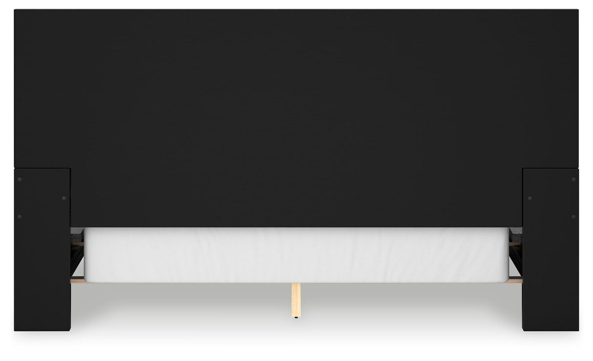 Londer - California King Panel Bed - Black