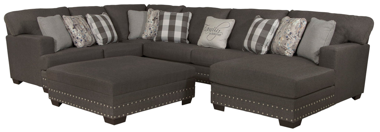 Crawford - Sectional With Cocktail Ottoman