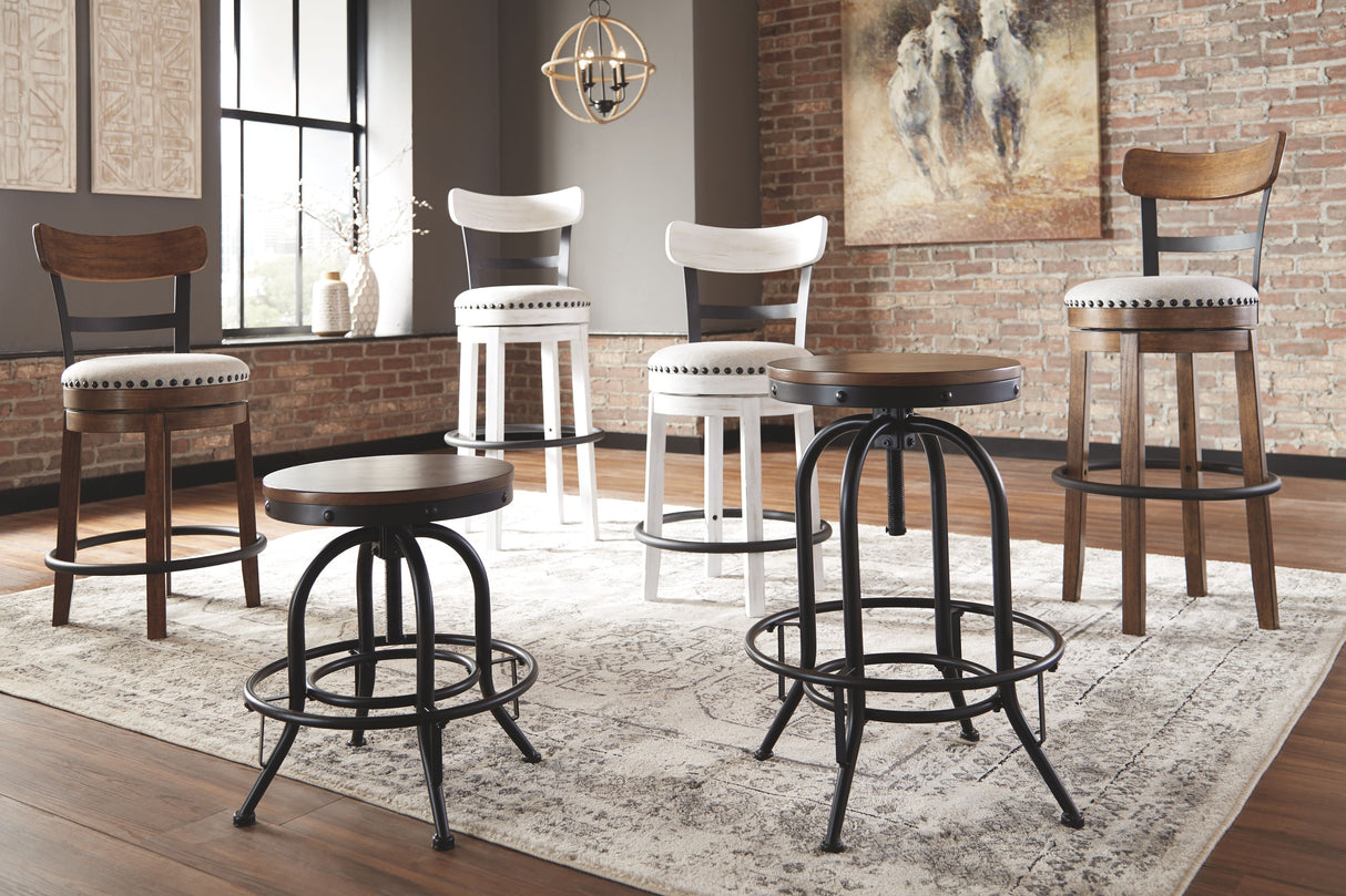 Valebeck - Tall Upholstered Swivel Barstool