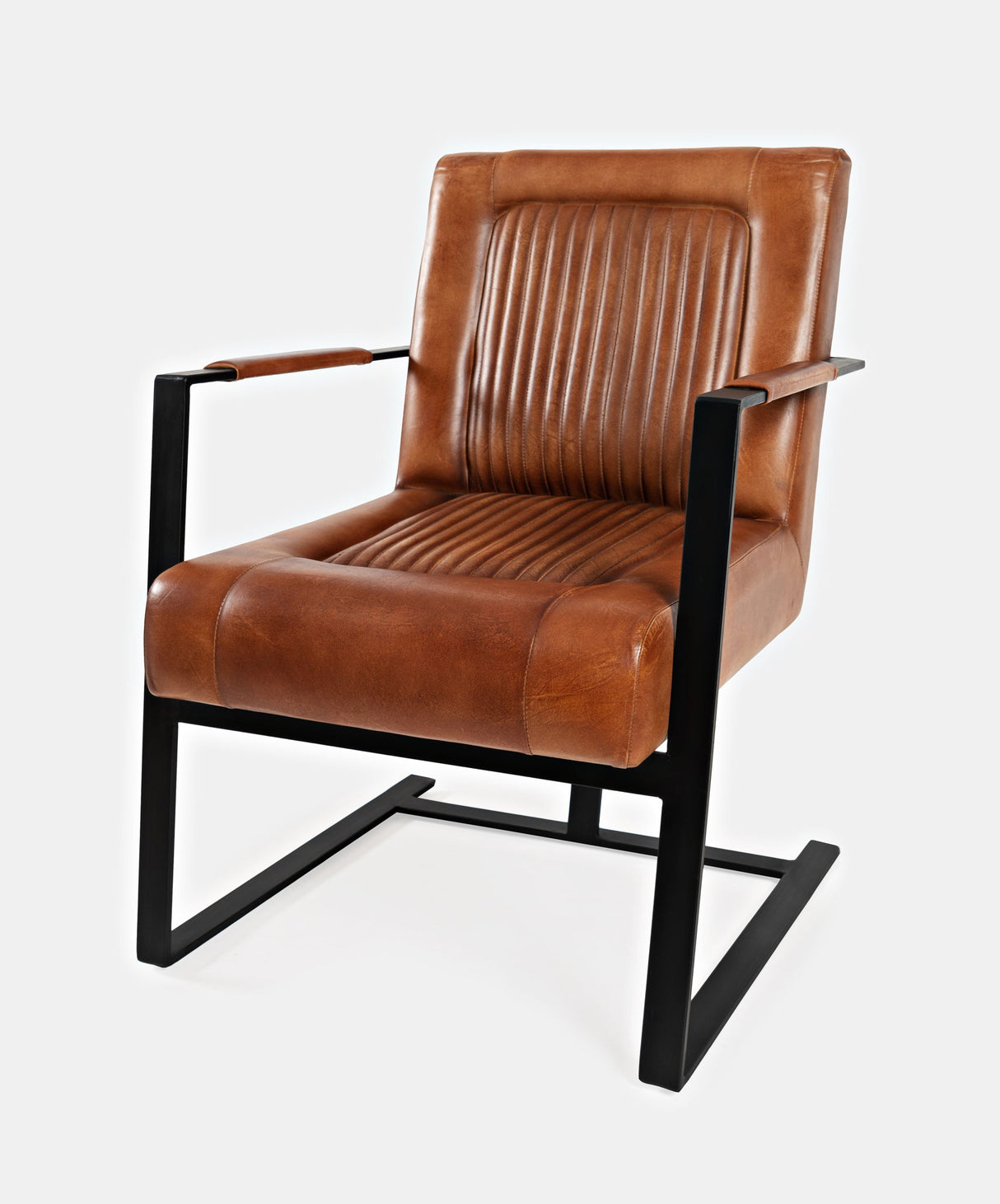 Global Archive - Maguire Genuine Leather Sled Chair