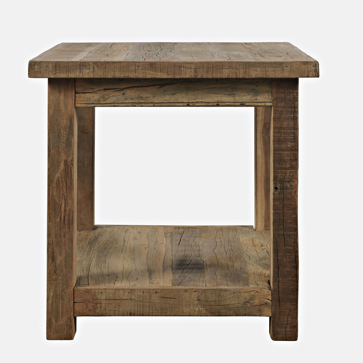 Reclamation - Square End Table - Rustic Unfinished Brown