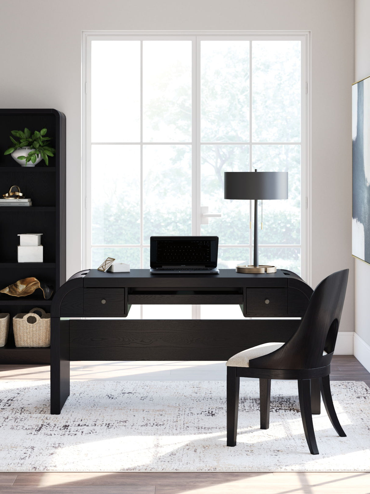 Rowanbeck - Home Office Desk - Black