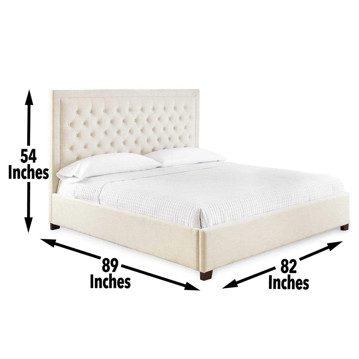 Isadora - King Bed - White