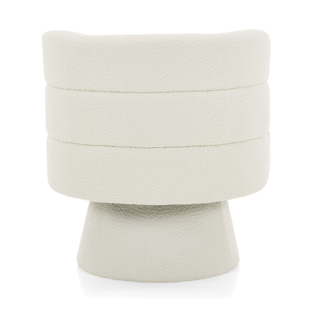 Swivel Accent Chair, 360° Rotating Design With Ergonomic Support For Living Room, Bedroom & Home Office - Cream White