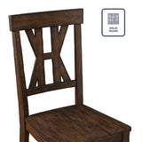 Auburn - Side Chair (Set of 2) - Dark Brown - AUB500S