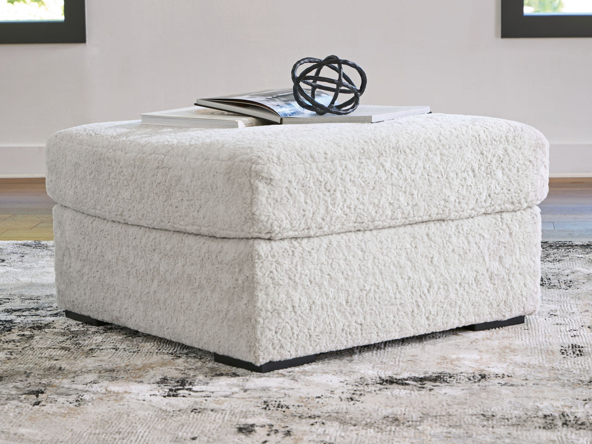 Cuddle Plush - Oversized Accent Ottoman - Arctic