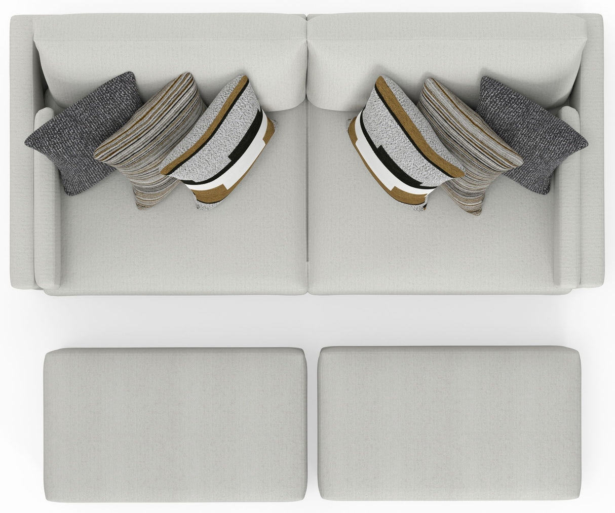 Trevor - Extra Deep Oversized Sofa With Included Storage Cocktail Ottoman