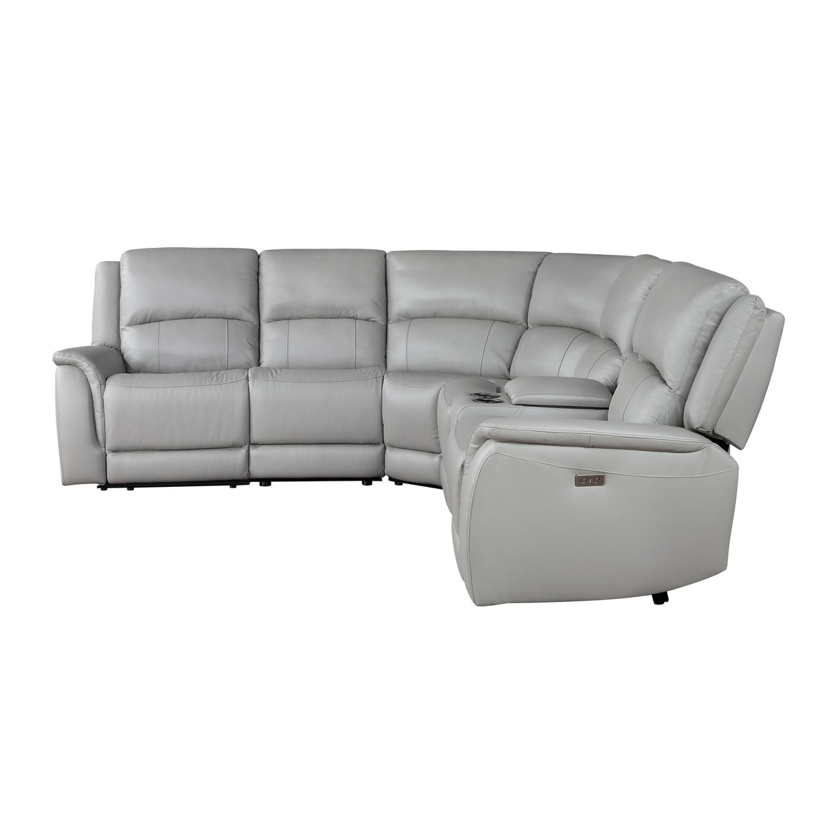 Alexandria - Leather Power Sectional
