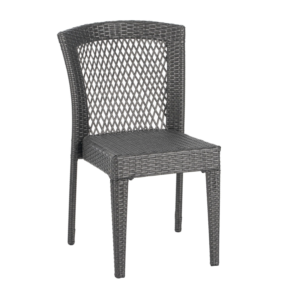 Farley - Stacking Sidechair (Set of 2) With Open Backrests - Gray