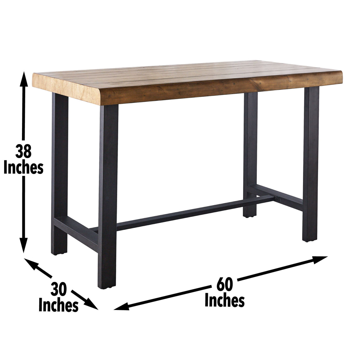 Landon - 3 Piece Counter Height Dining Set - Light Brown