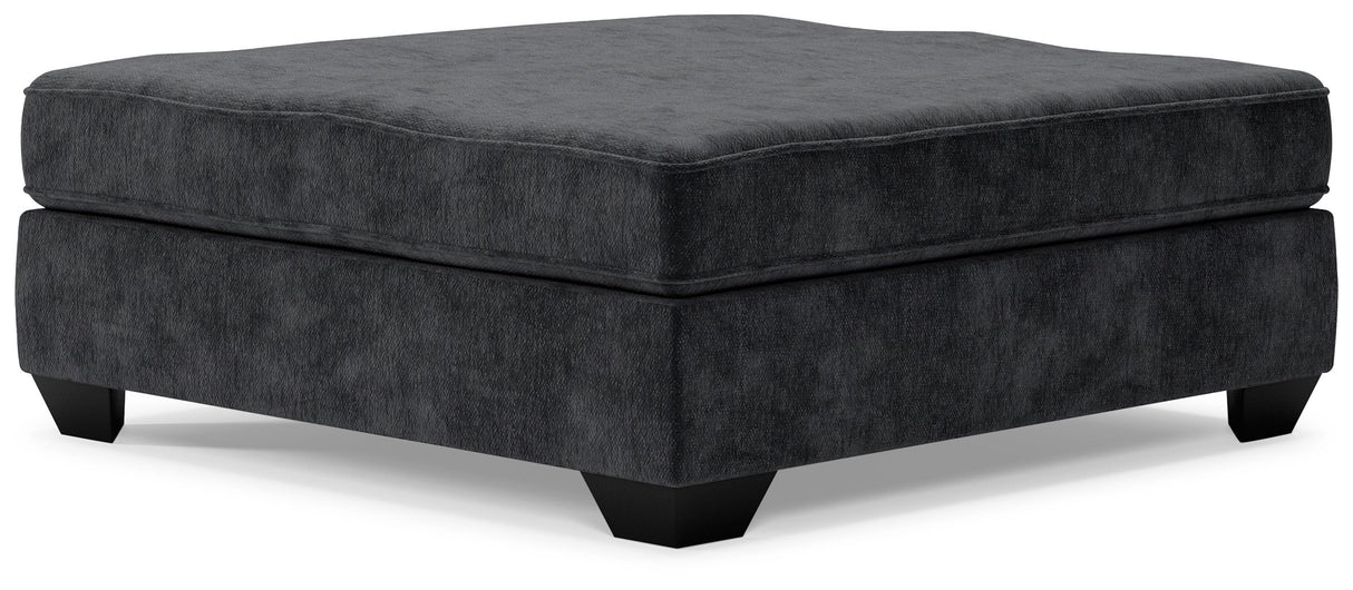 Lavernett - Oversized Accent Ottoman - Charcoal