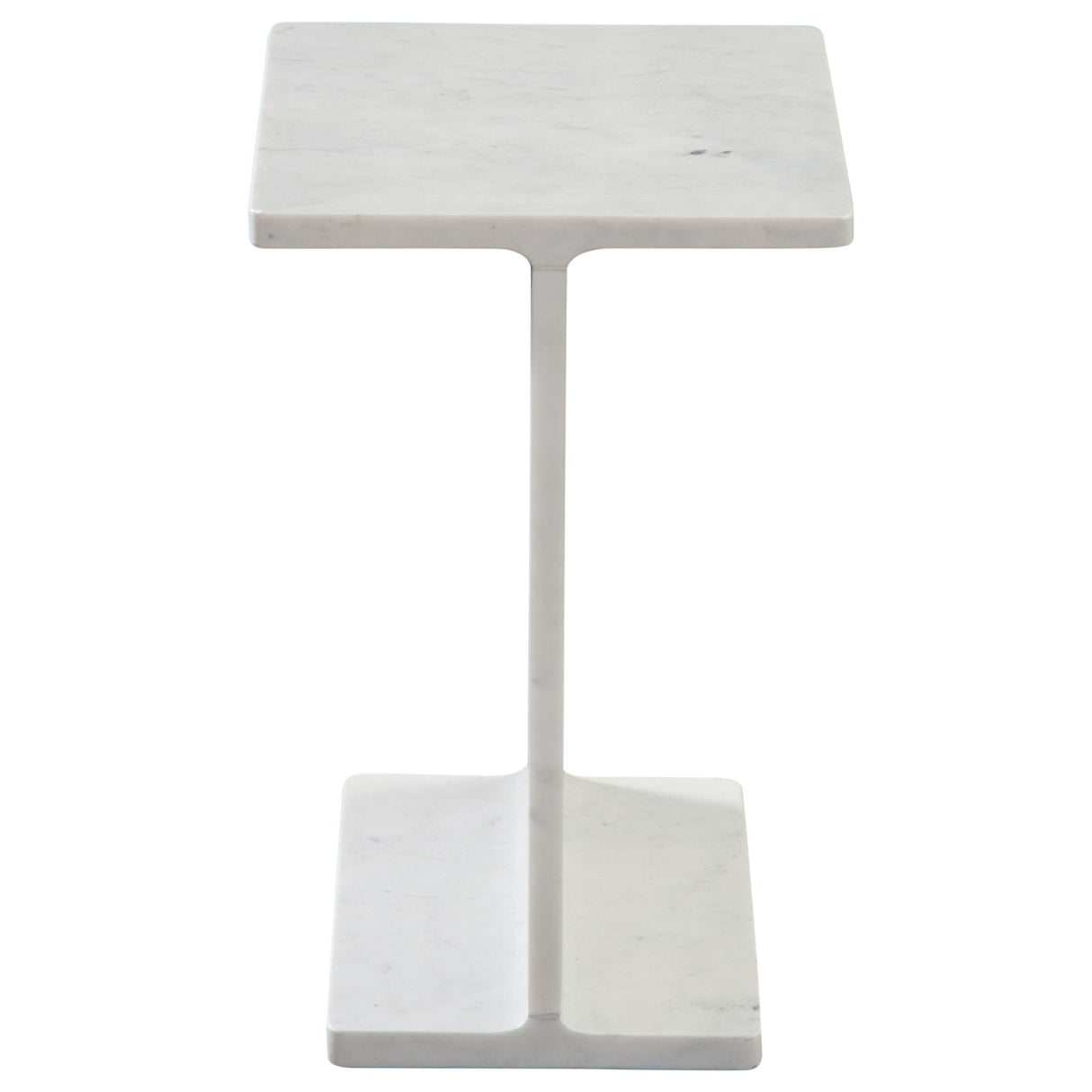 Irma - Marble End Table - I-Beam White