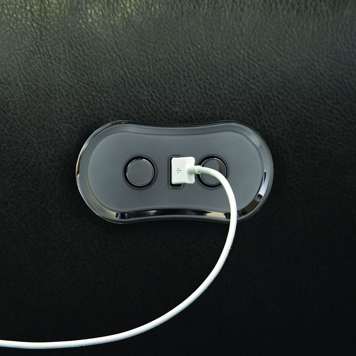 Bosa - Leather Power Recliner - Charcoal