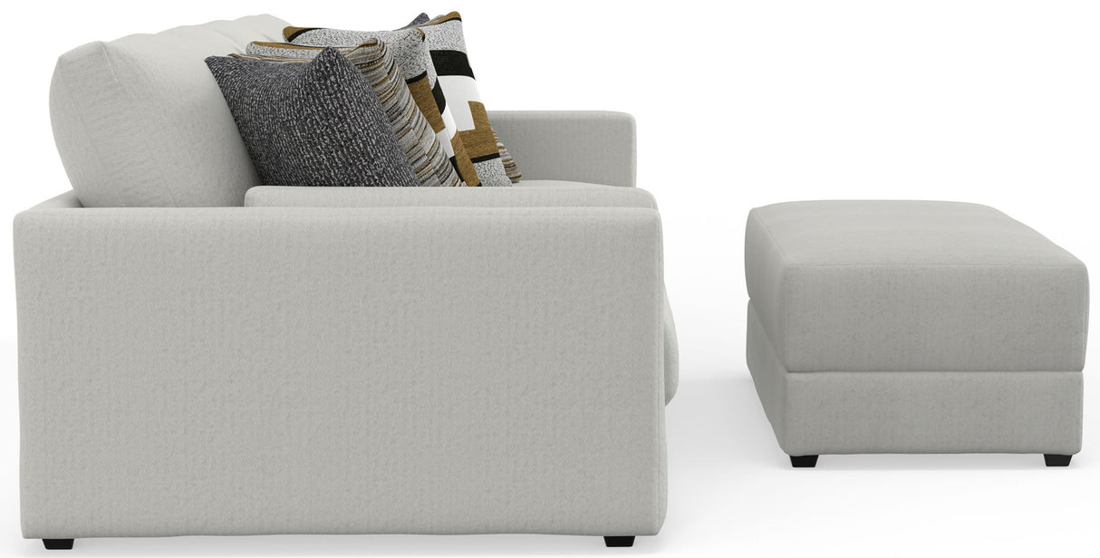 Trevor - Extra Deep Oversized Sofa With Included Storage Cocktail Ottoman