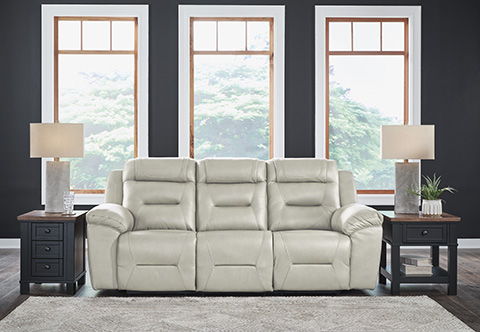 Heritage Reclining Sofa Leather