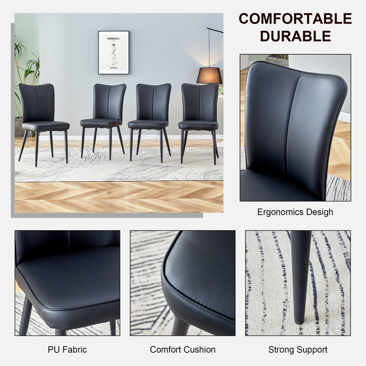 Minimalist Style Minimalist Dining Chairs With Metal Legs