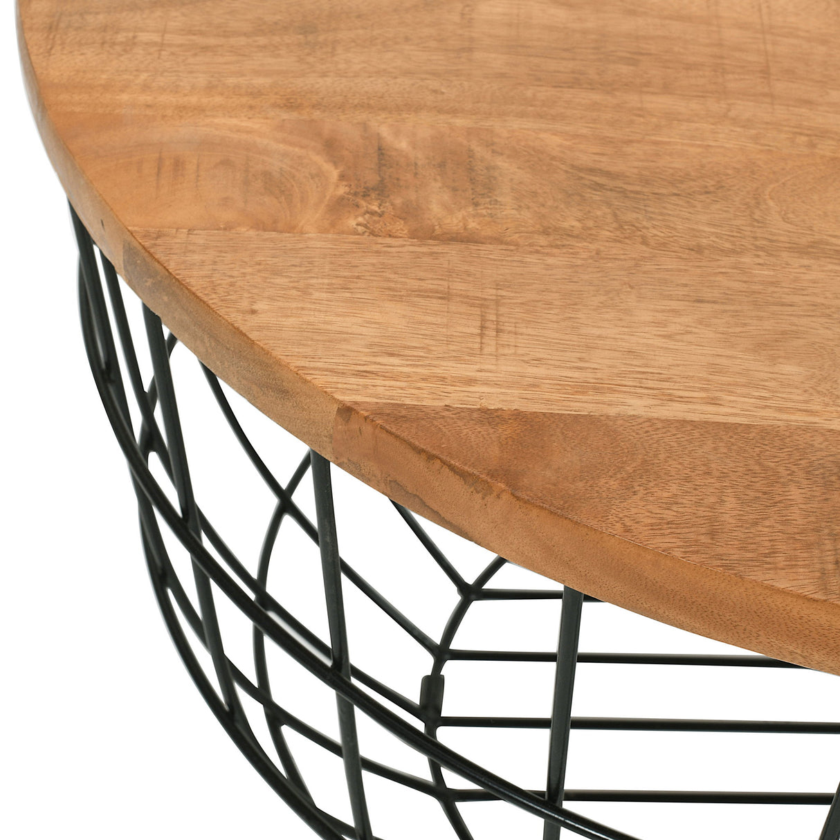Global Archive - Rondo Nesting Coffee Tables - Black / Light Brown