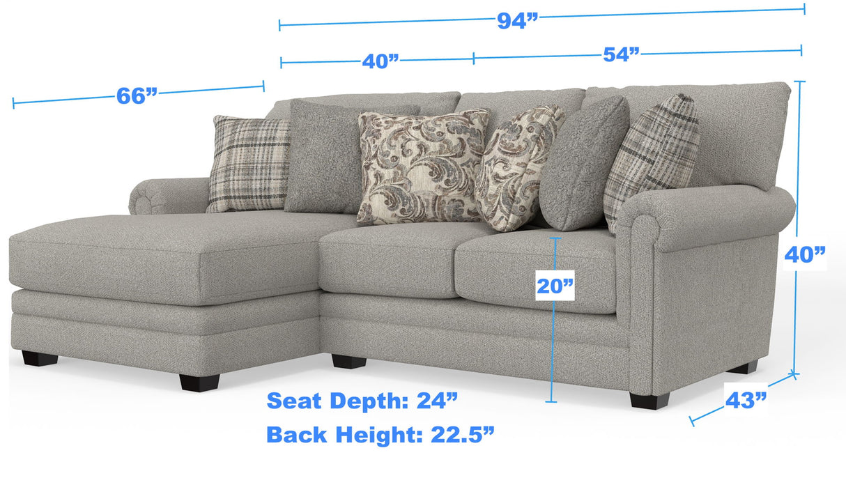 Livingston - Sectional With Comfort Coil Seating And Accent Pillows Included