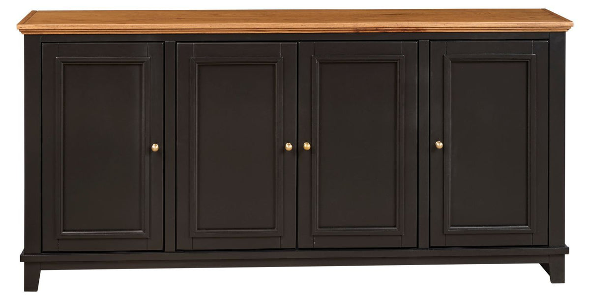 Sophia - 68" Console w/ 4 Doors - Black
