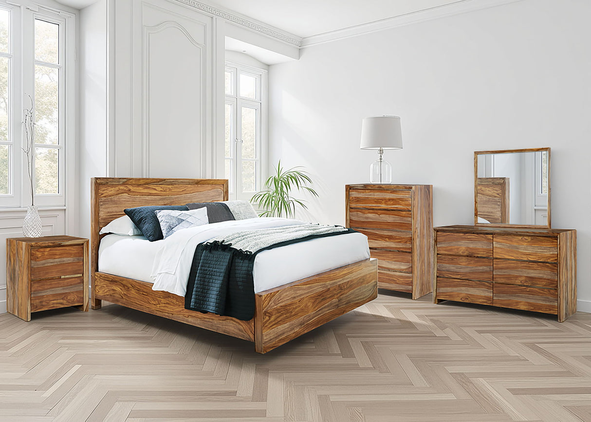 Dressonni - Queen Panel Bed - Brown