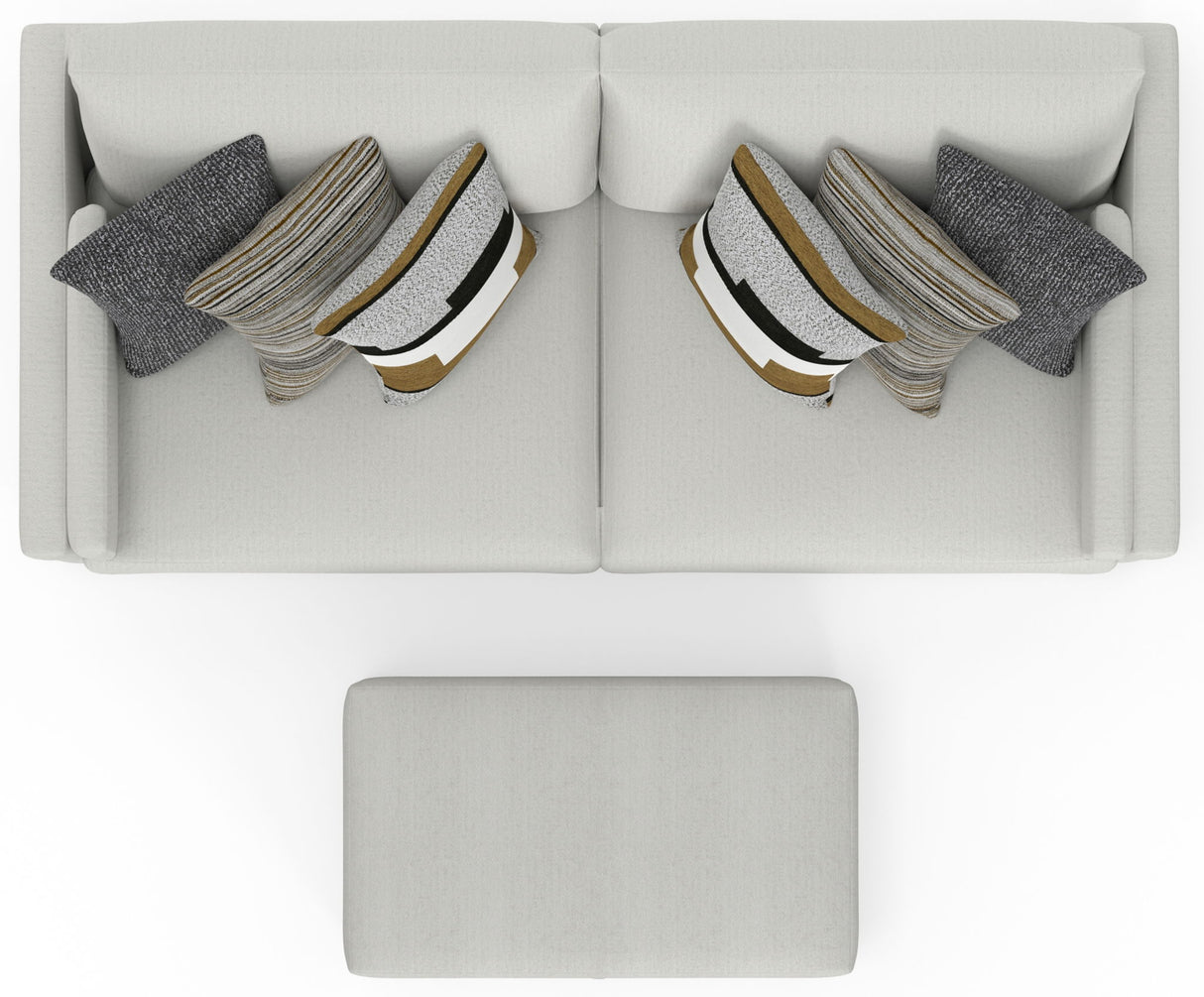 Trevor - Extra Deep Oversized Sofa With Included Storage Cocktail Ottoman