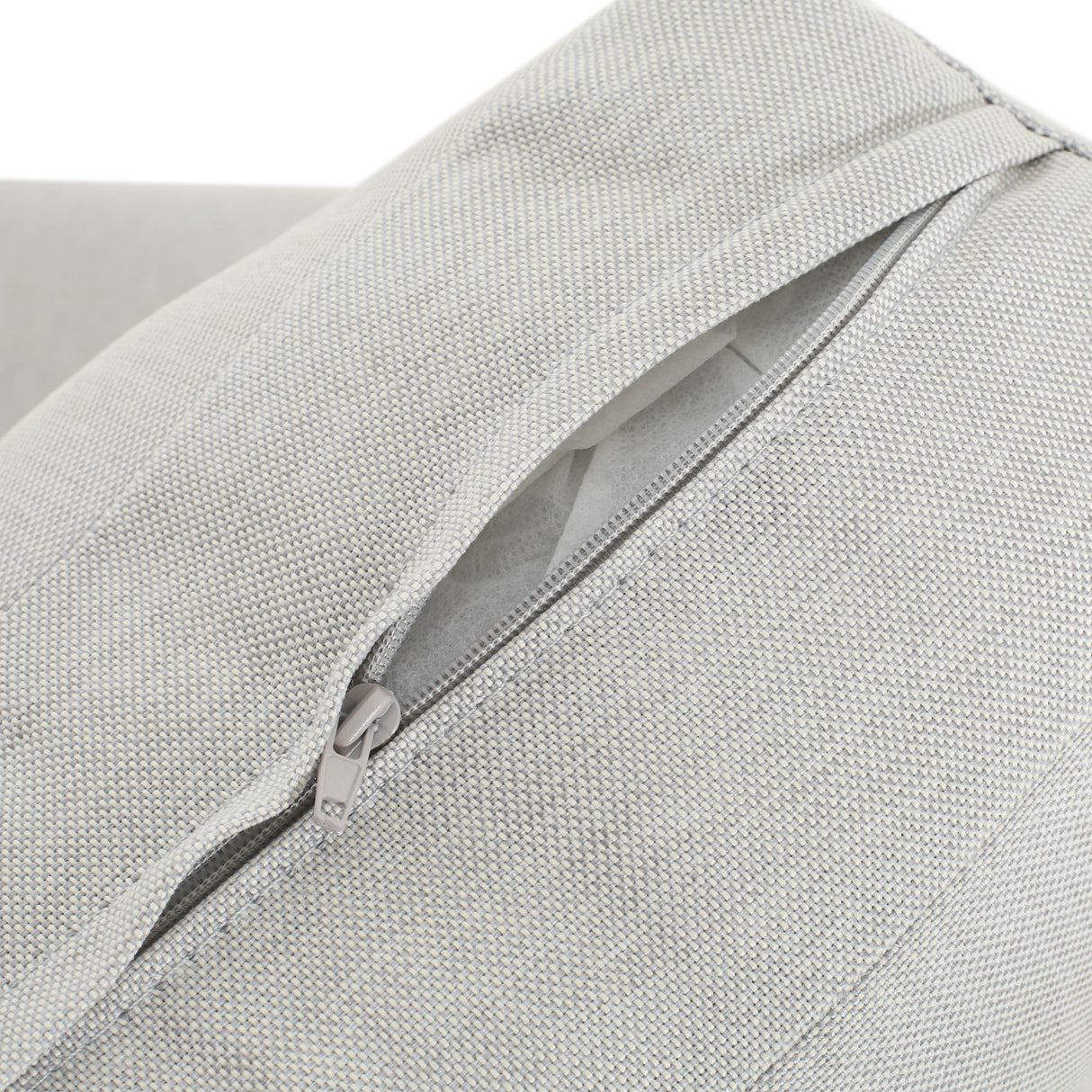 Oriana - Aluminum Outdoor Patio Armchair With Thick Cushions - Light Gray