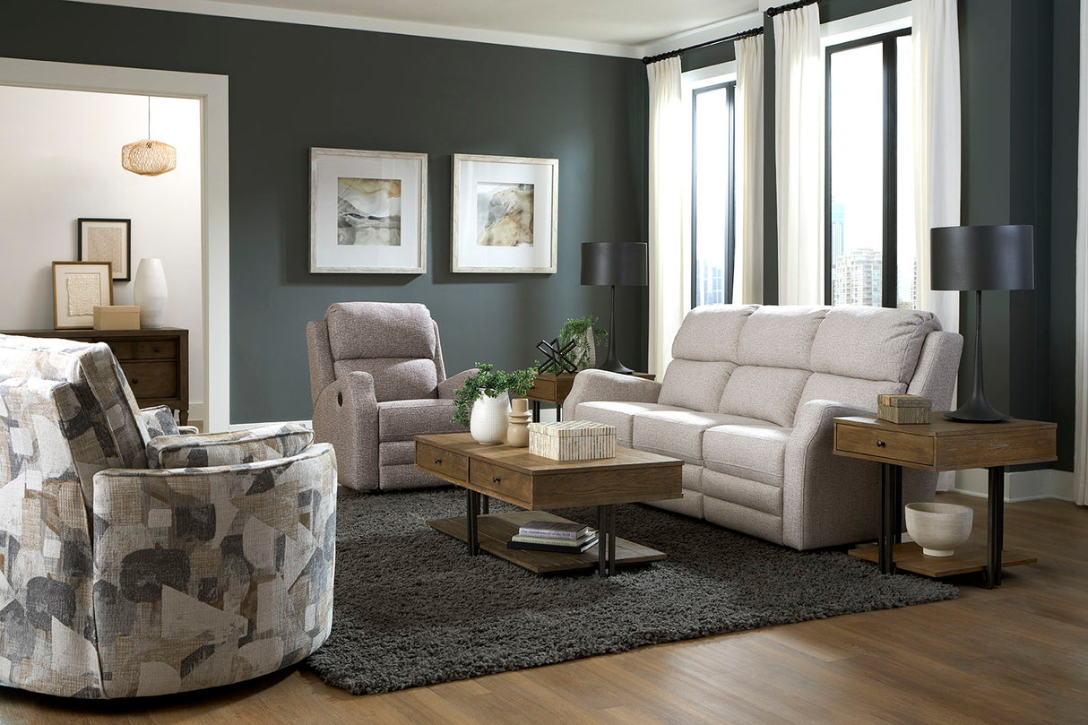 EZ Motion - EZ1A00H - Double Reclining Sofa With Power Tilt Headrest