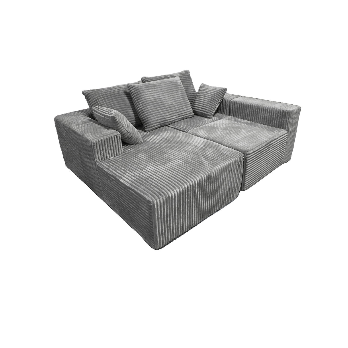 Corner Combination Sofa Sectional Couch With Soft Plush Fabric