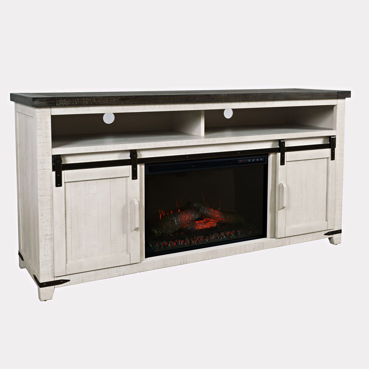 Madison County - 64" Fireplace - Vintage White