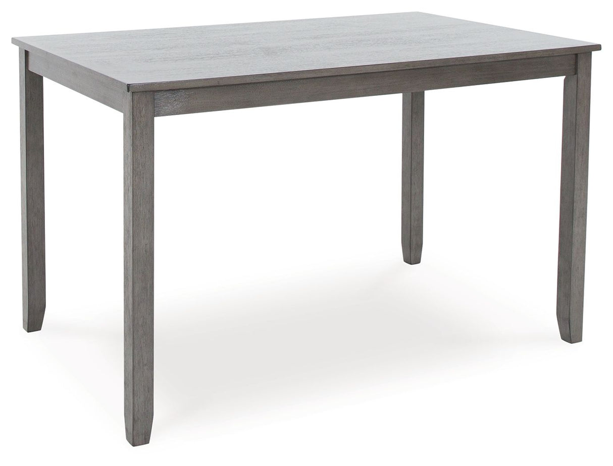 Caitbrook - Rect Drm Counter Table Set (Set of 7) - Gray