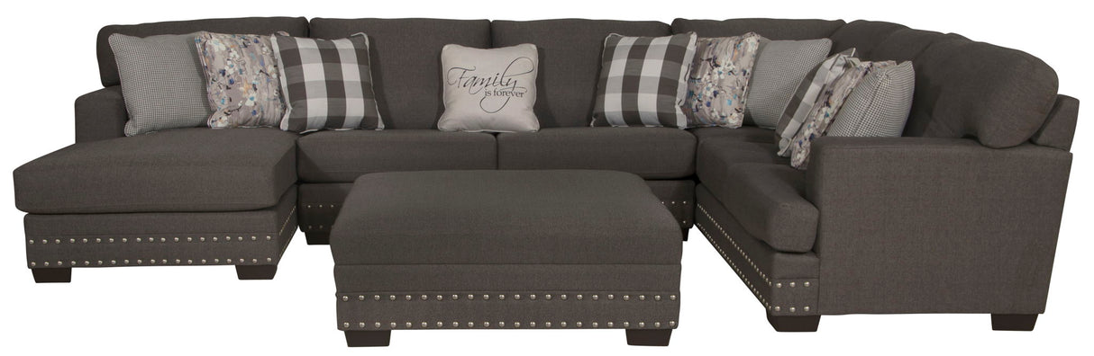 Crawford - Sectional With Cocktail Ottoman