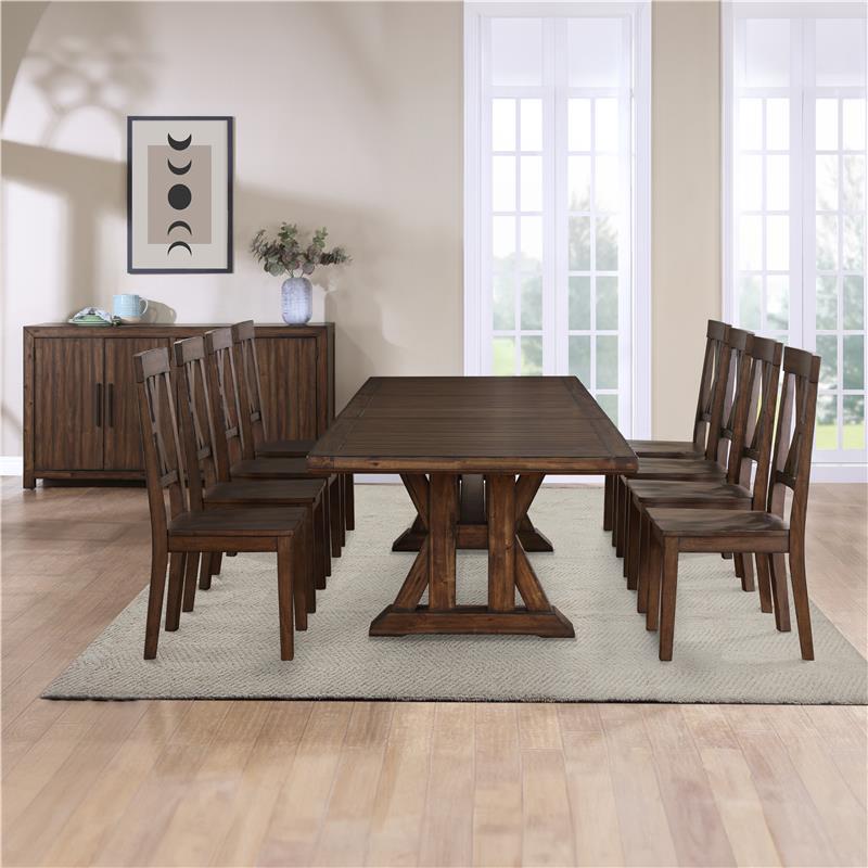 Auburn - Side Chair (Set of 2) - Dark Brown - AUB500S