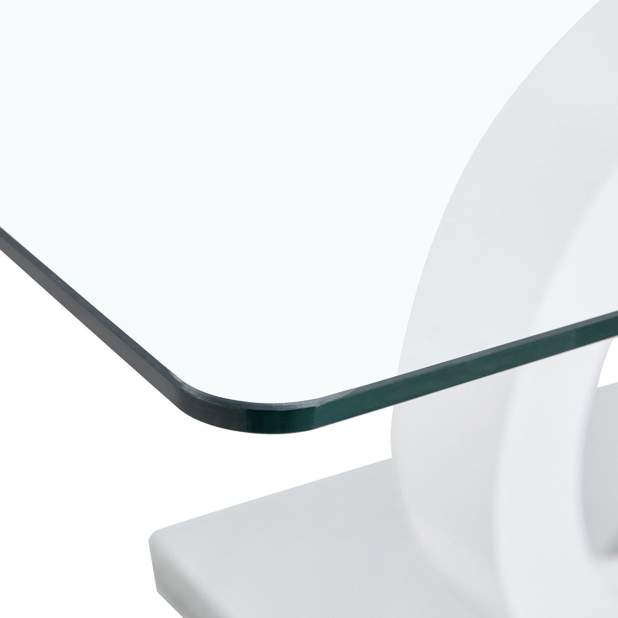 Contemporary Style Glass Top Coffee Table