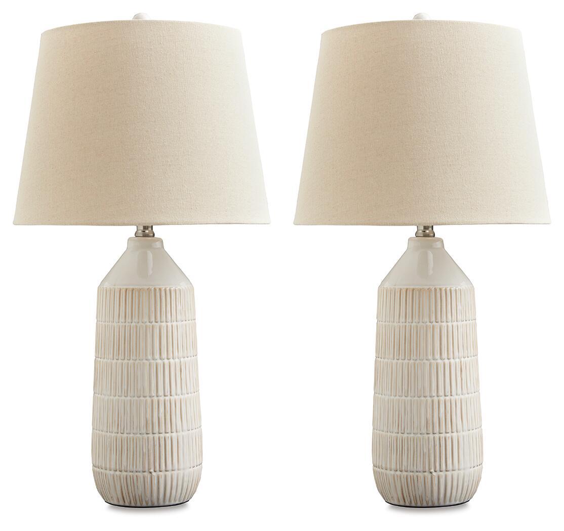 Willport - Ceramic Table Lamp (Set of 2) - Off White