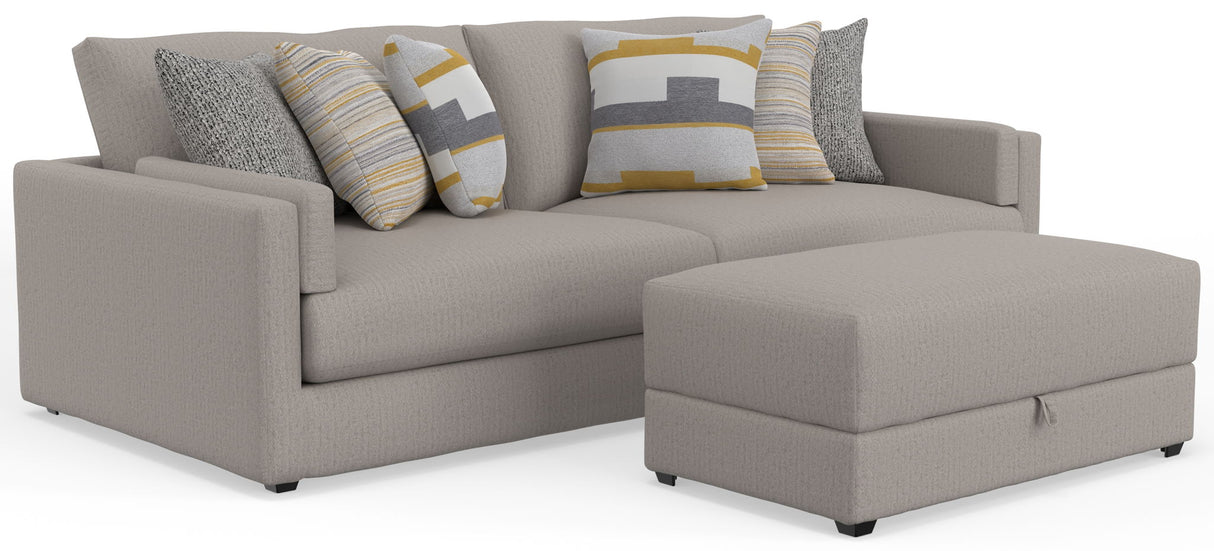 Trevor - Extra Deep Oversized Sofa With Included Storage Cocktail Ottoman
