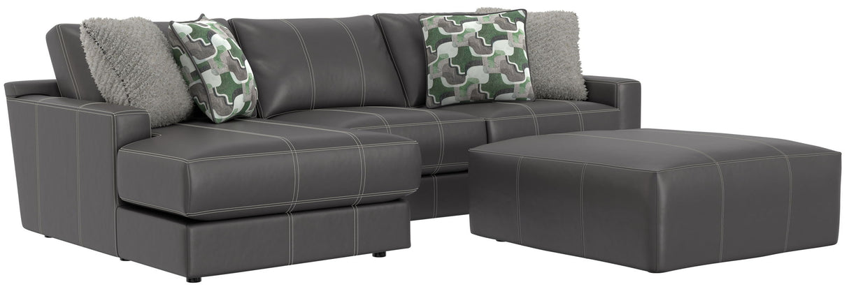 Minori - Italian Leather Sofa / Chaise And Cocktail Ottoman