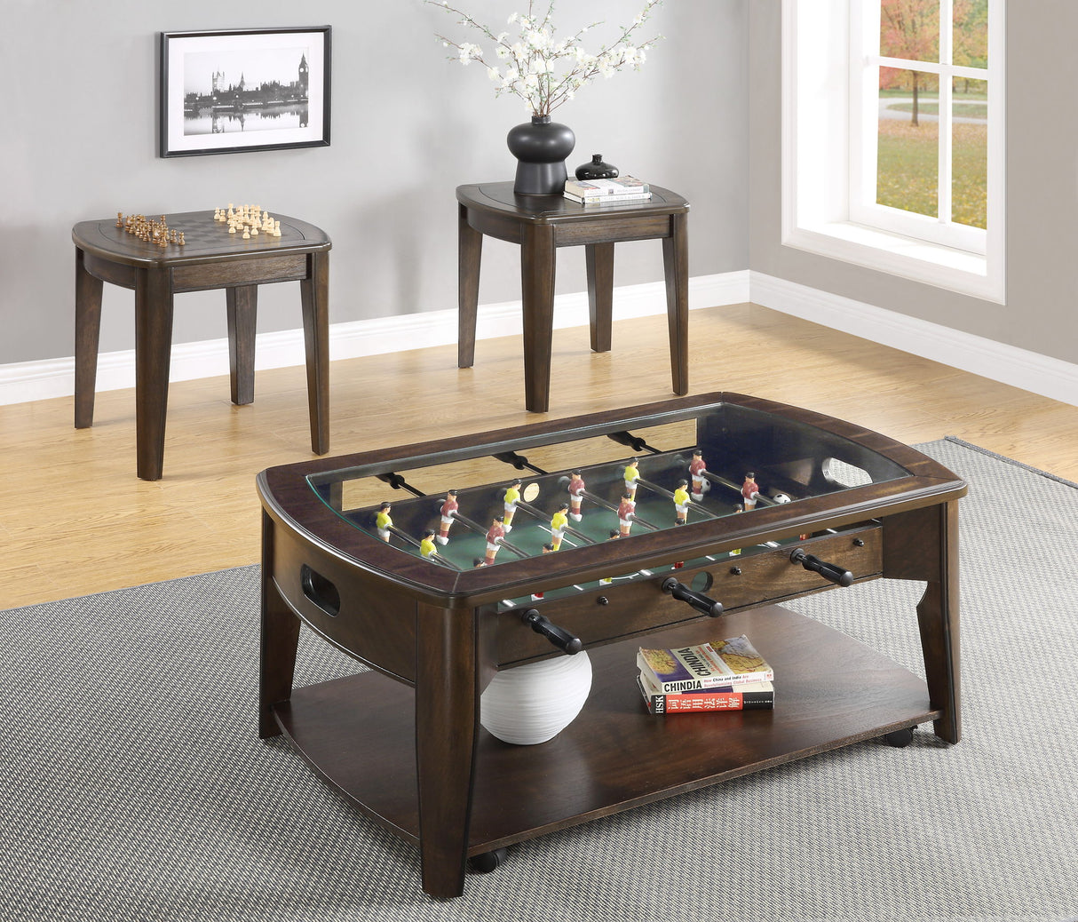 Diletta - Foosball Cocktail Table - Brown