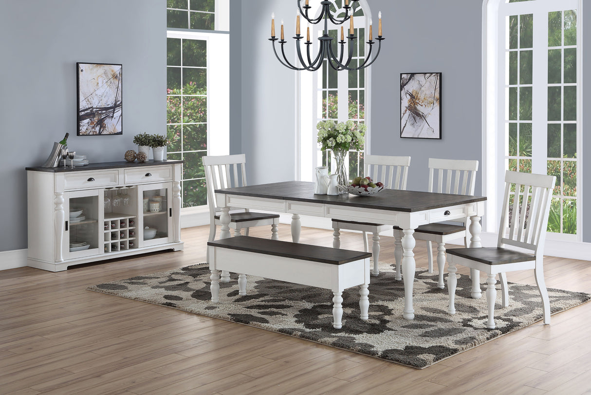 Joanna - Dining Table - Two Tone