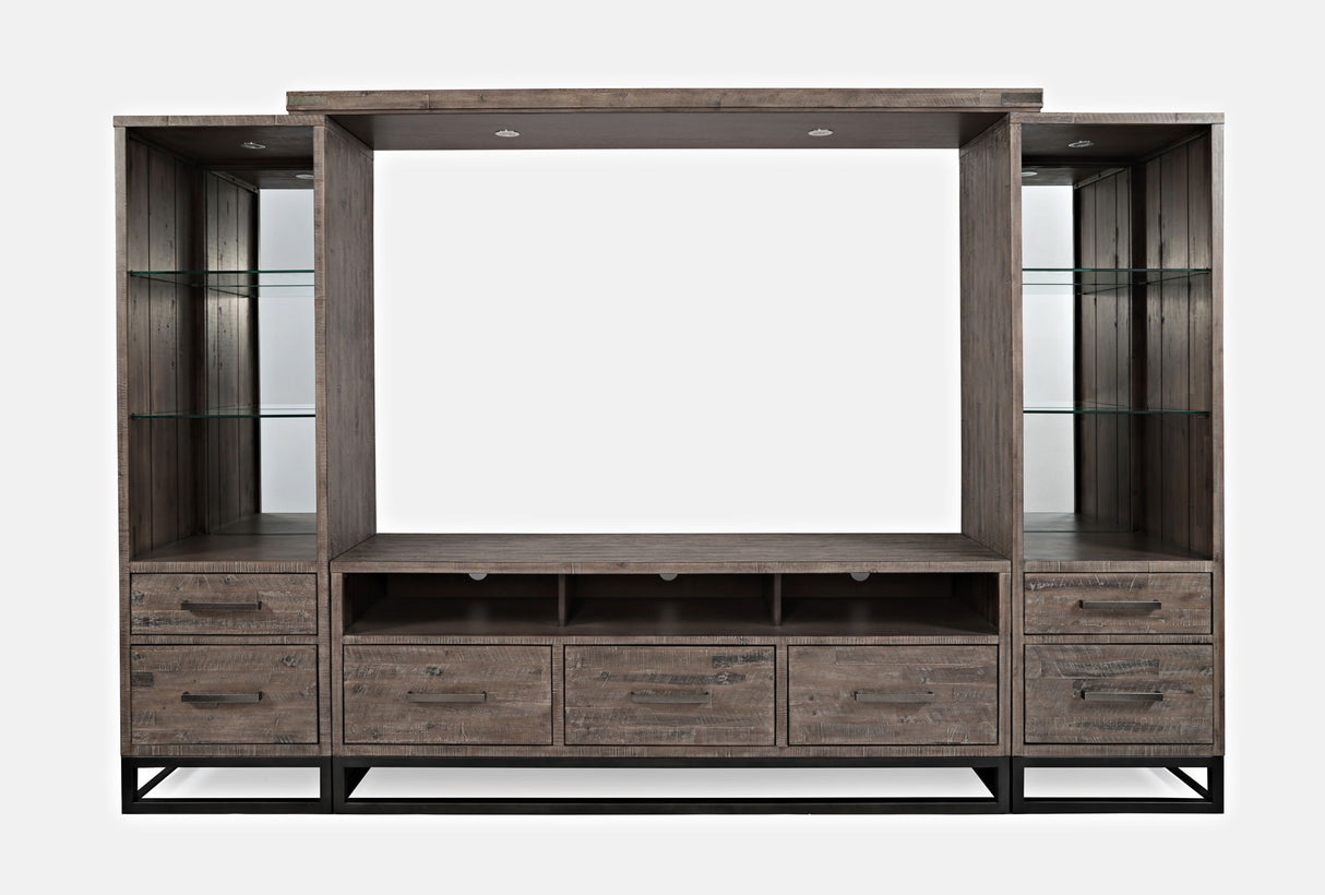 East Hampton - Media Wall - Distressed Gray