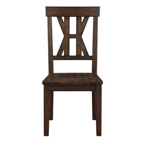 Auburn - Side Chair (Set of 2) - Dark Brown - AUB500S