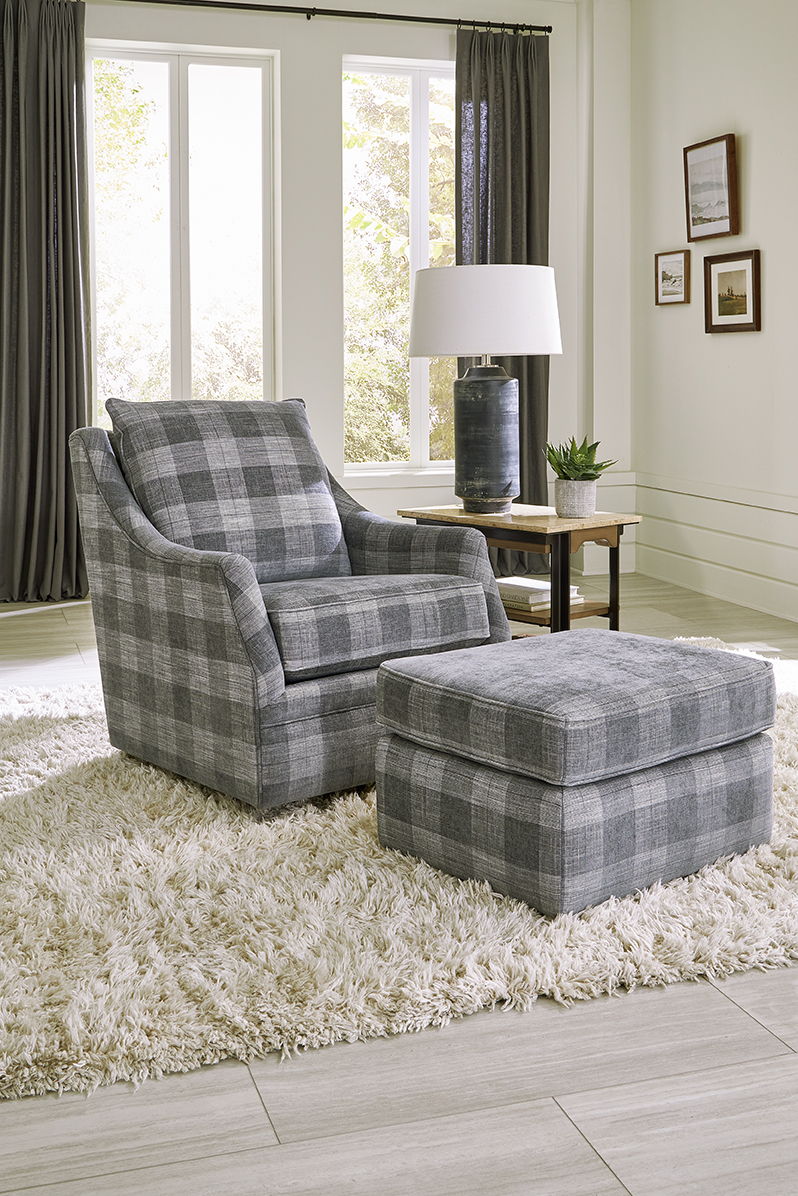 Nessa - Fabric Swivel Glider