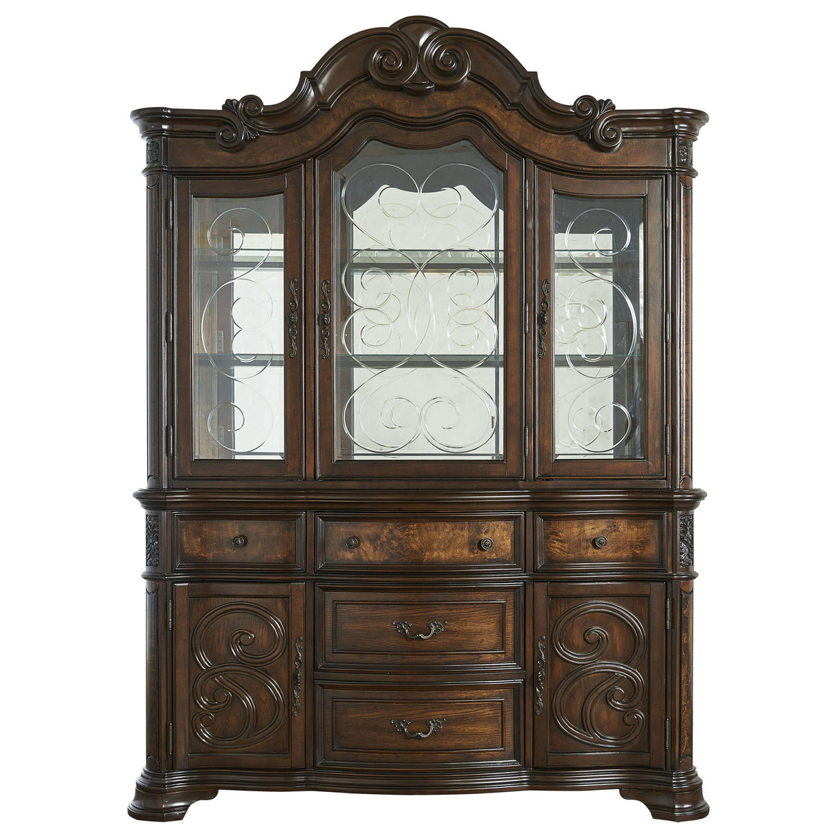 Royale - Buffet And Hutch - Dark Brown