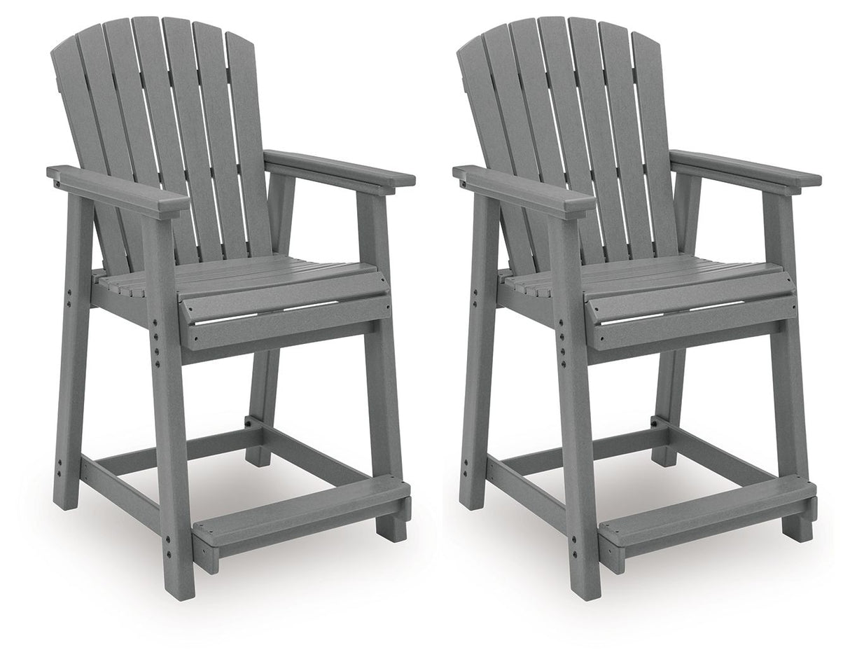 Sanctuary Beach - Barstool (Set of 2) - Dark Gray