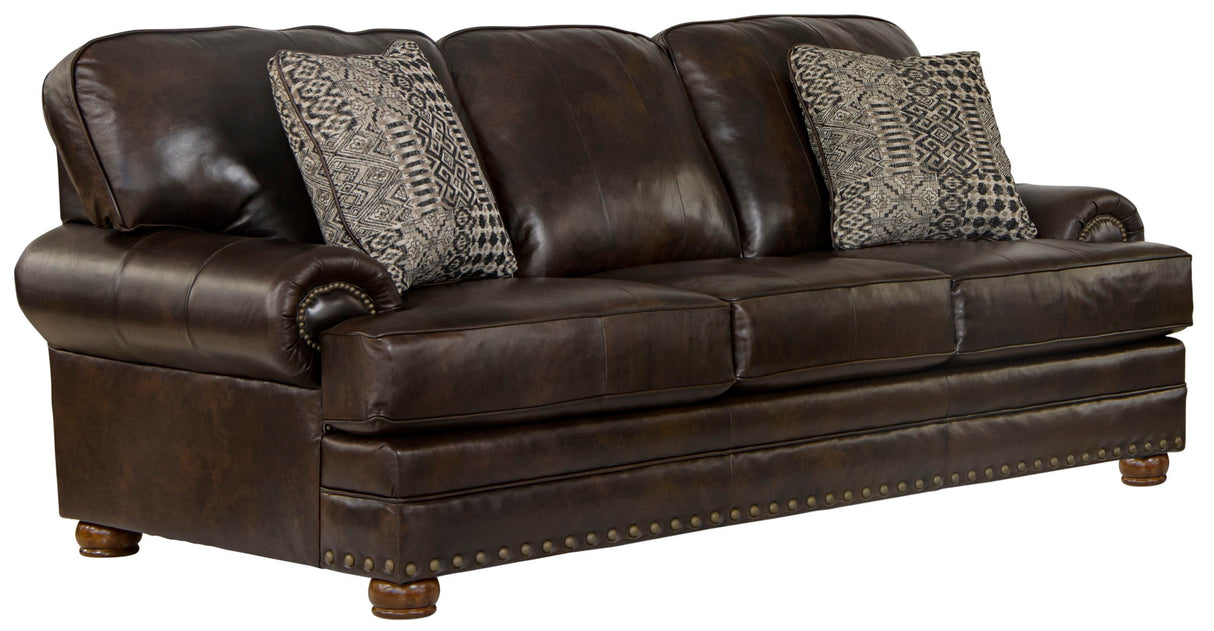Roberto - Leather Sofa - Cocoa