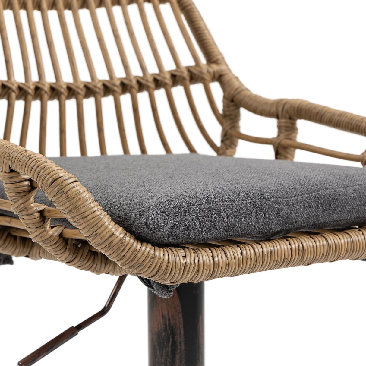 Modern Swivel Bar Stools Adjustable Counter Chairs With Footrest (Set of 2)