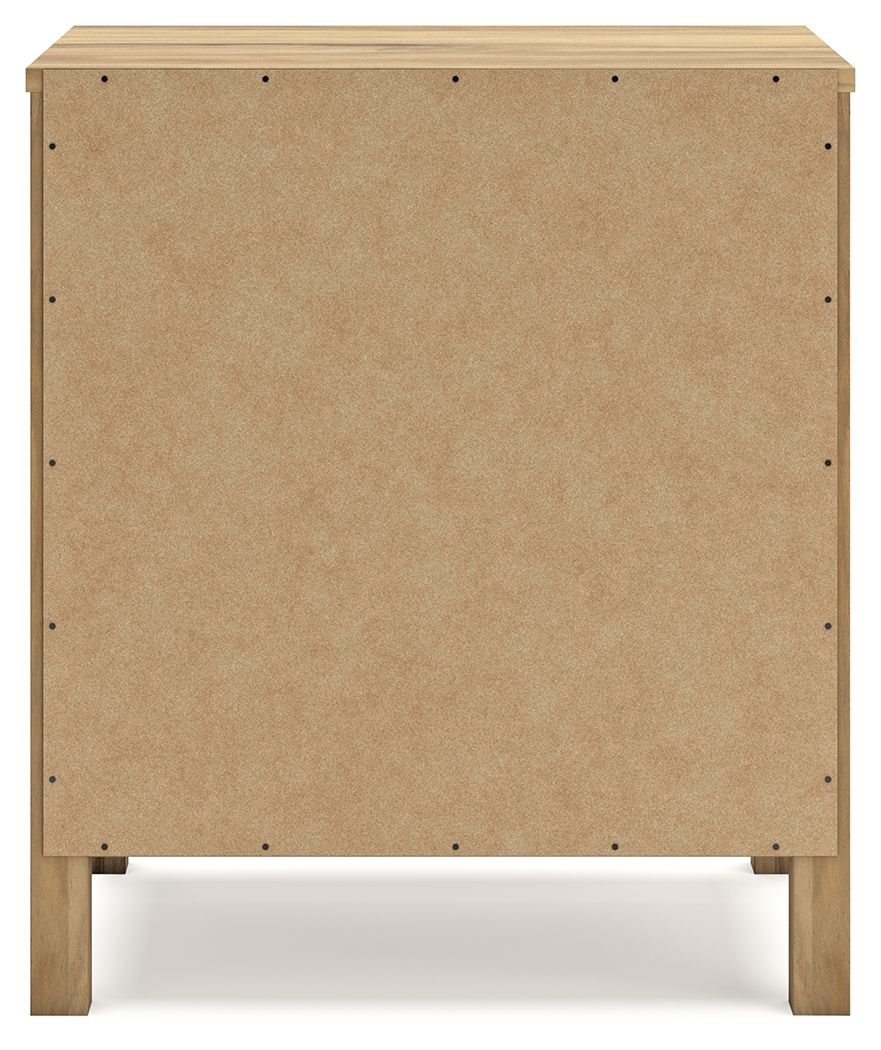 Bermacy - Two Drawer Night Stand - Light Brown