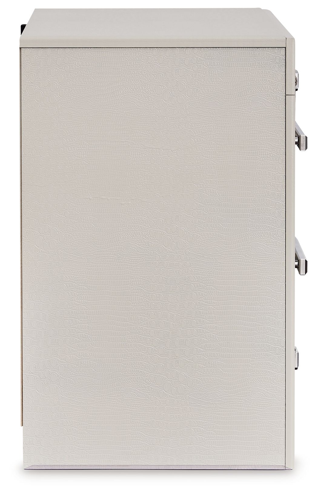 Zyniden - Two Drawer Night Stand - Silver