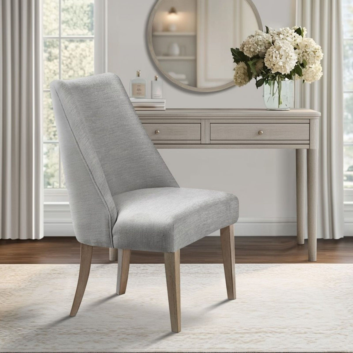 Winfield - Upholstered Dining Chair (Set of 2) - Light Gray