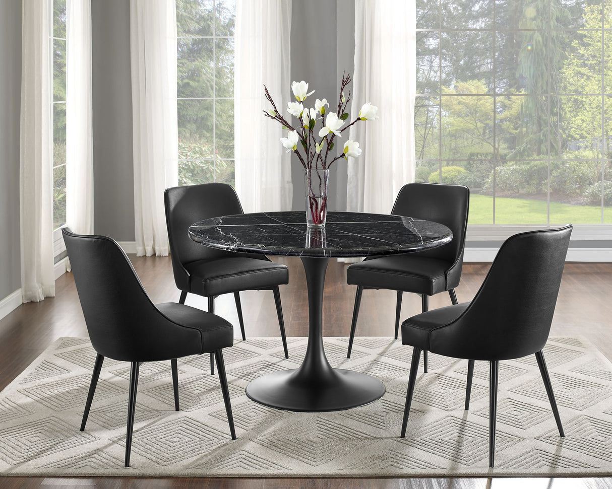 Colfax - Dining Set With Black Table
