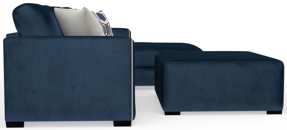 Jetson - Sectional With Comfort Coil Seat Cushions, Included Accent Pillows & Cocktail Ottoman